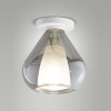 Plafoniera Lila fumé rotonda 1 luce E27 Fabas