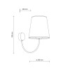 Applique Candi Sabia beige E27 1 luce TK Lighting