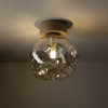 Applique Lava sabbia 1 luce in vetro cognac TK Lighting