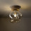 Applique Lava sabbia 1 luce in vetro cognac TK Lighting