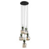 Lampadario Sophia 5 luci verde cognac E14 TK Lighting