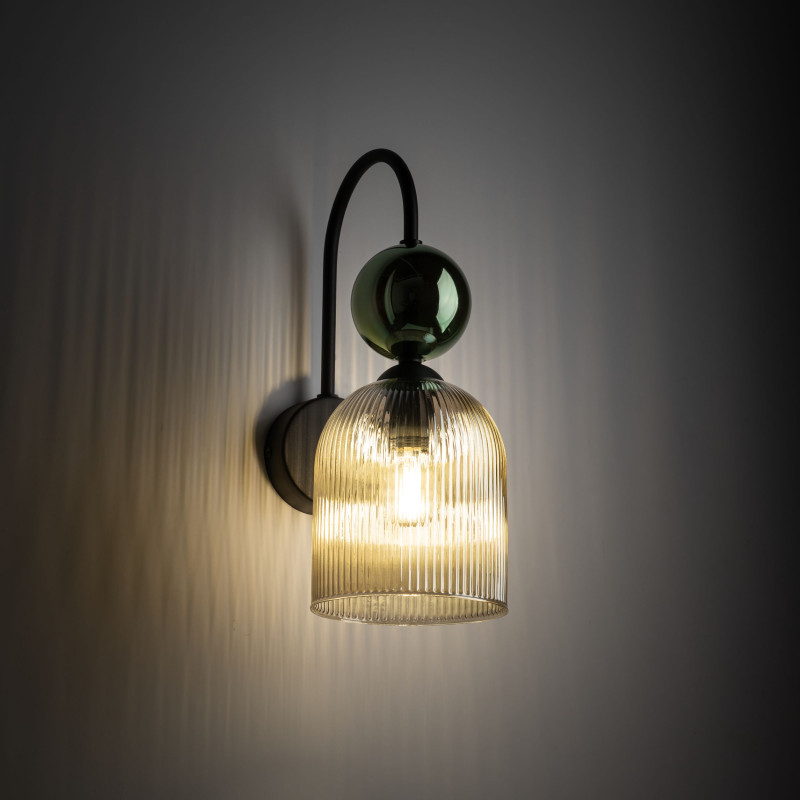 Applique Sophia verde cognac 1 luce E14 TK Lighting