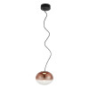 Sospensione Ovalia 1 luce LED ametista Fabas