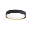 Plafoniera a soffitto LED Orbit nero e oro Fabas