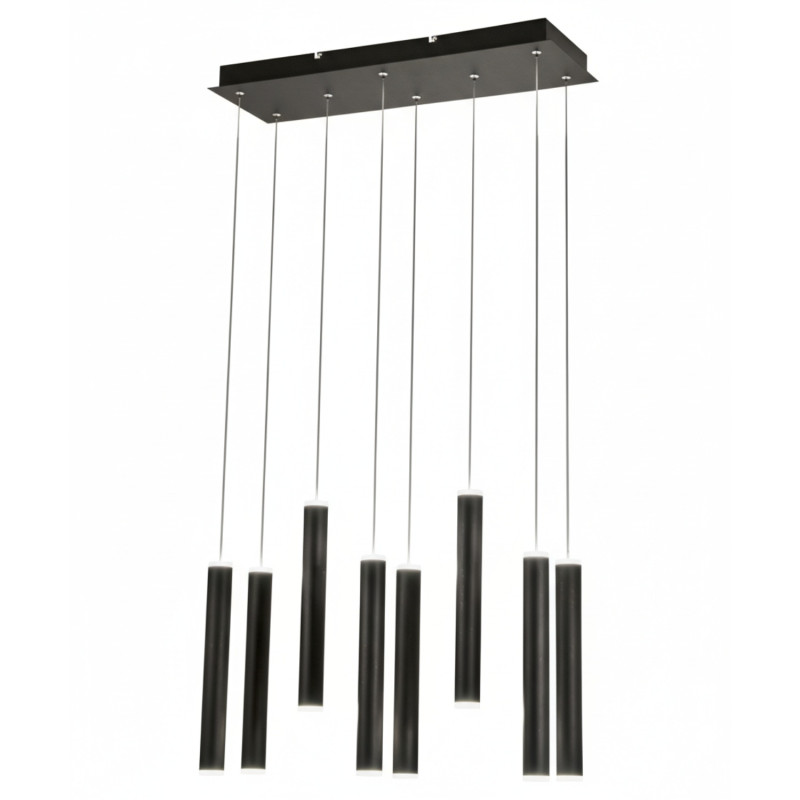 Lampadario sospensione Prado LED 52 W nero Fabas