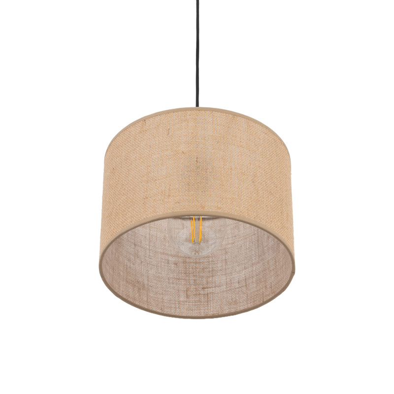 Lampadario Juta nero 1 luce E27 TK Lighting