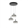 Lampadario LED Devero 3 luci grigio Fabas