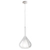 Sospensione Lila 1 luce trasparente E27 Fabas