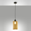 Sospensione contemporanea Silo ambra 1 luce E27 Fabas