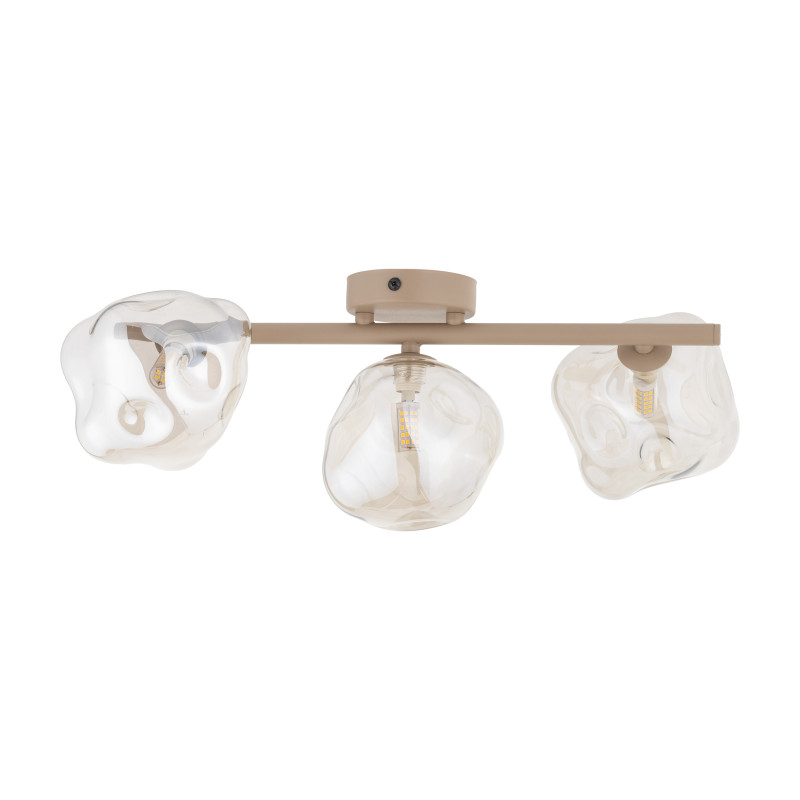 Plafoniera Lava Sabia 3 luci G9 color sabbia TK Lighting