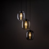 Lampadario Elio Mix 3 luci nero E27 TK Lighting