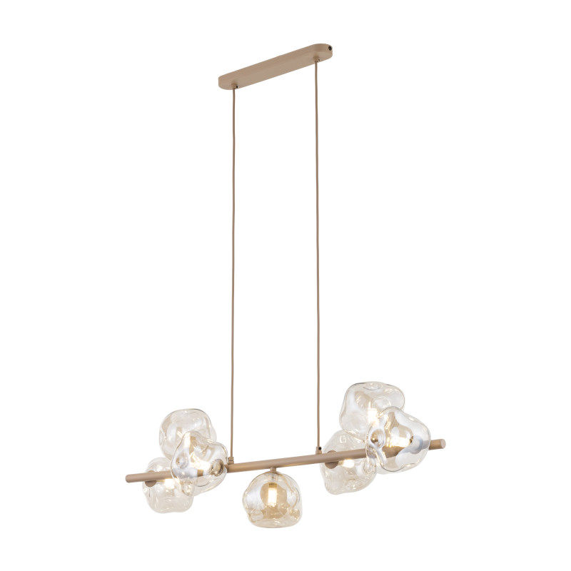 Lampadario Lava Sabia 7 luci sabbia G9 TK Lighting