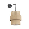 Applique Calisto Juta nero E27 1 luce TK Lighting