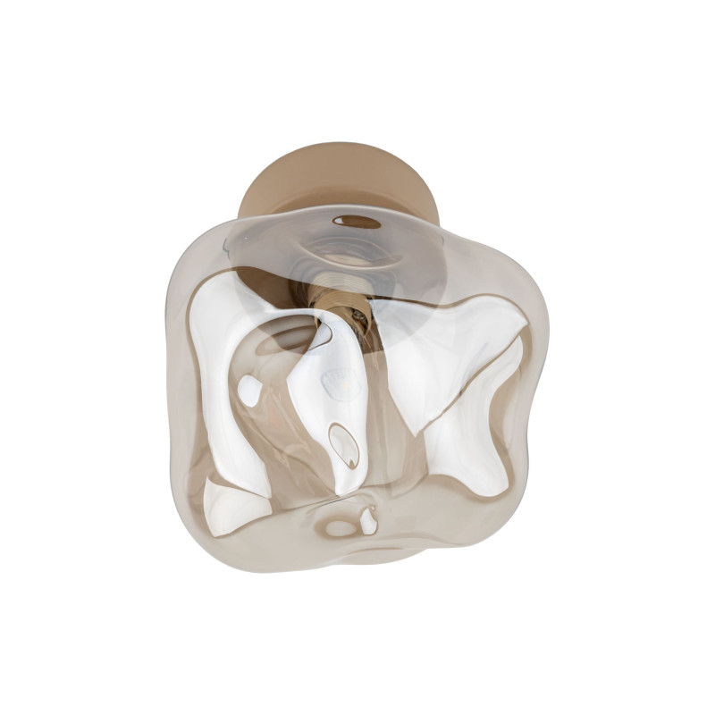 Applique Lava sabbia 1 luce in vetro cognac TK Lighting
