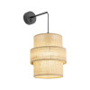 Applique Calisto Juta nero E27 1 luce TK Lighting