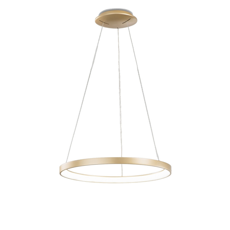 Sospensione LED Bacco 1 luce ottone satinato Fabas