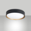 Plafoniera Orbit LED nero e oro 1 luce Fabas