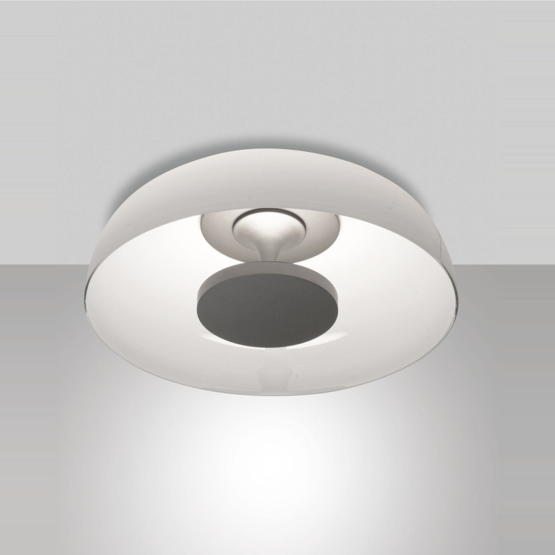 Plafoniera Vintage due bianca LED 26 W Fabas