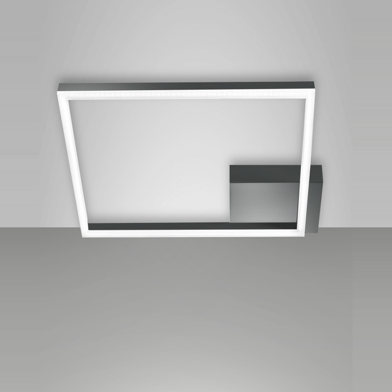 Plafoniera Bard 1 luce antracite Smart Luce Fabas