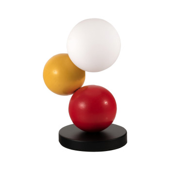 Lampada da tavolo Micky G9 gialla Fabas 1 luce
