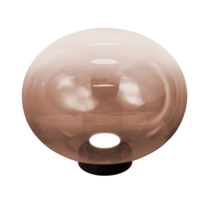 Lampada da tavolo Ovalia LED ametista sfumato Fabas