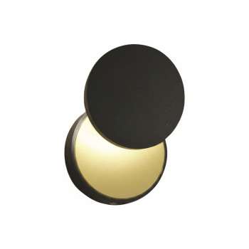 Applique Ara LED nera orientabile 3000K Fabas