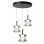 Lampadario LED Frua 3 luci grigio chiaro Fabas