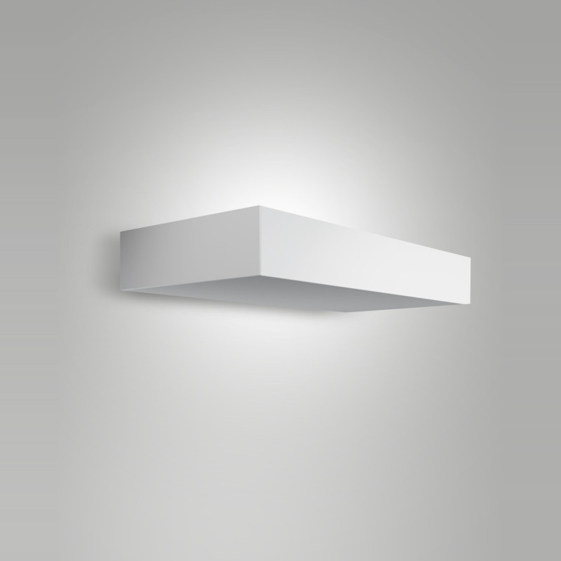 Applique Diva LED indiretta asimmetrica bianca Fabas