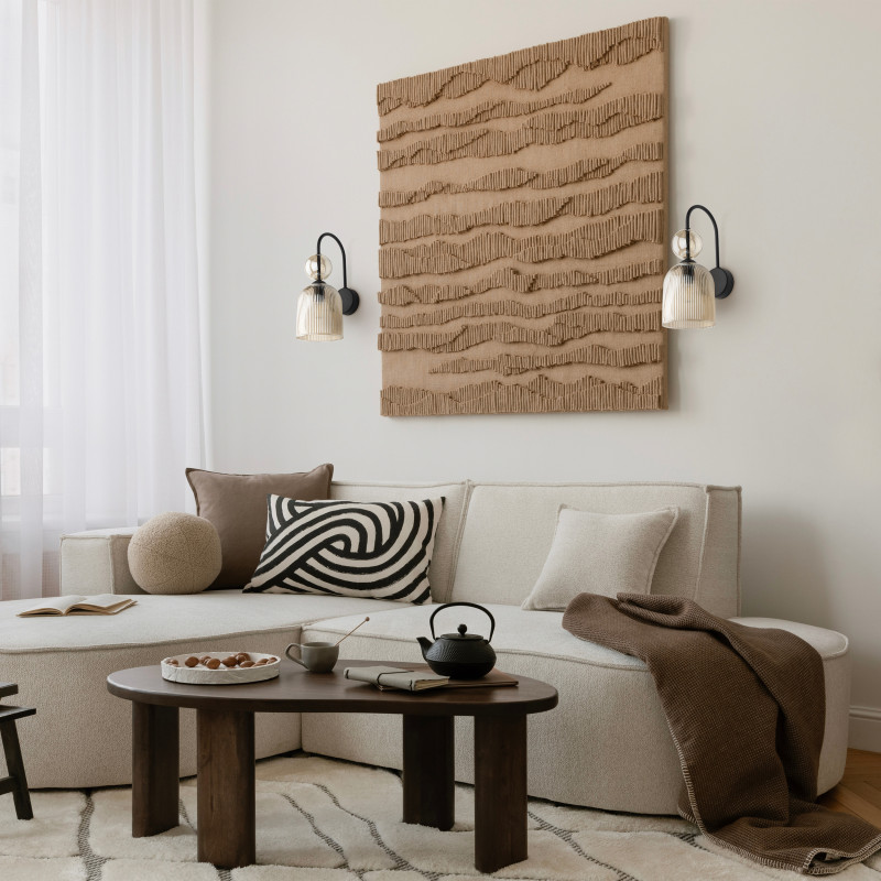 Applique da parete Sophia cognac E14 1 luce TK Lighting