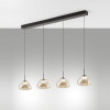Lampadario Lucille LED 28 W color cognac Fabas