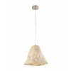 Lampadario a sospensione Crumple 1 luce E27 kaki Fabas