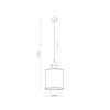 Lampadario a sospensione Amura Sabia sabbia E27 TK Lighting