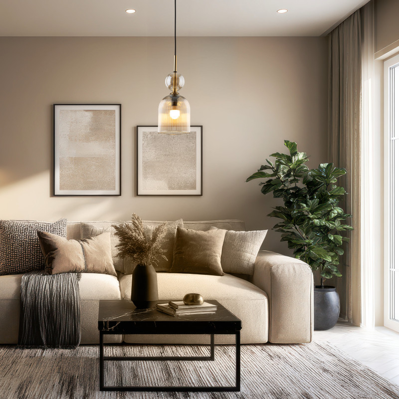 Lampadario Sophia cognac 1 luce E14 TK Lighting