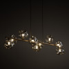 Lampadario Lava Sabia 9 luci G9 sabbia TK Lighting