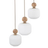 Lampadario Ballo 3 luci sabbia E14 TK Lighting