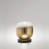 Lampada da tavolo Vesuvio LED oro sfumato Fabas
