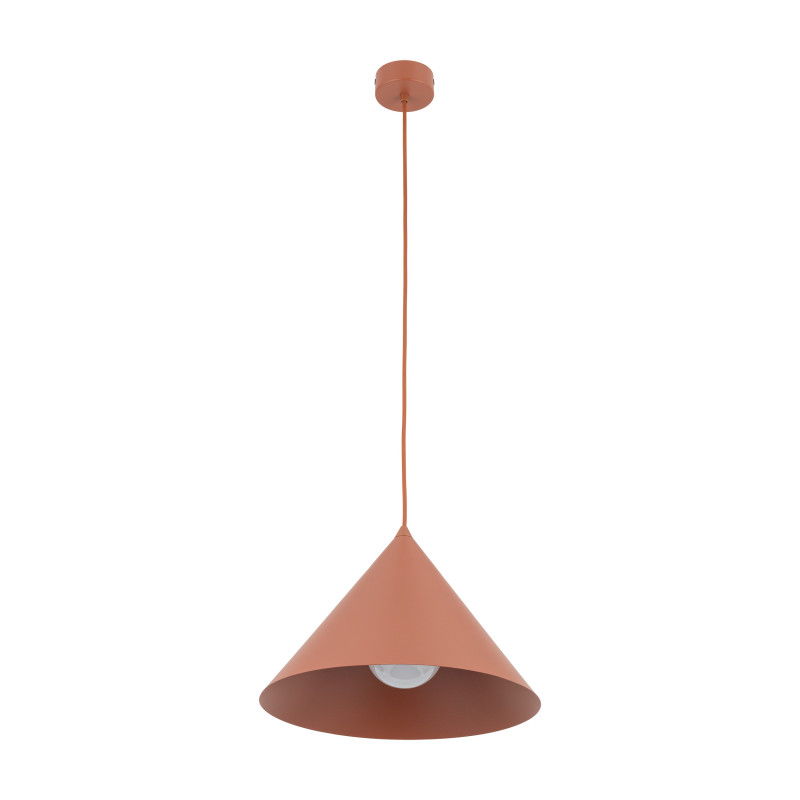 Lampadario Cono L Brick arancione E27 TK Lighting