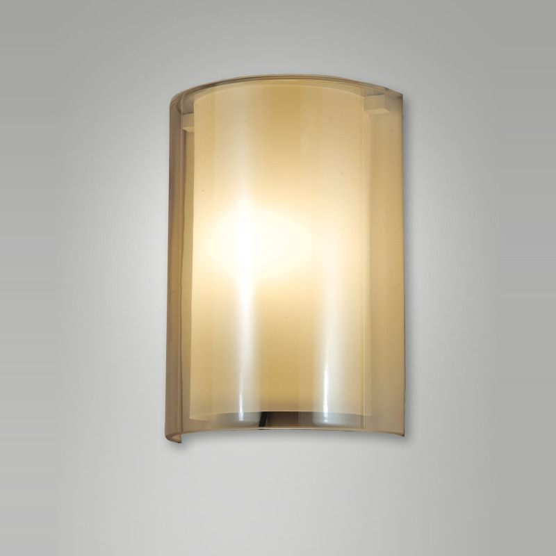 Applique moderna Maribel ambra 1 luce E27 Fabas
