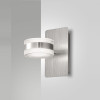 Applique Dunk LED orientabile 16W Fabas alluminio spazzolato
