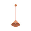 Lampadario Cono arancione 1 luce E27 TK Lighting
