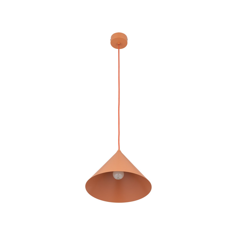 Lampadario Cono arancione 1 luce E27 TK Lighting