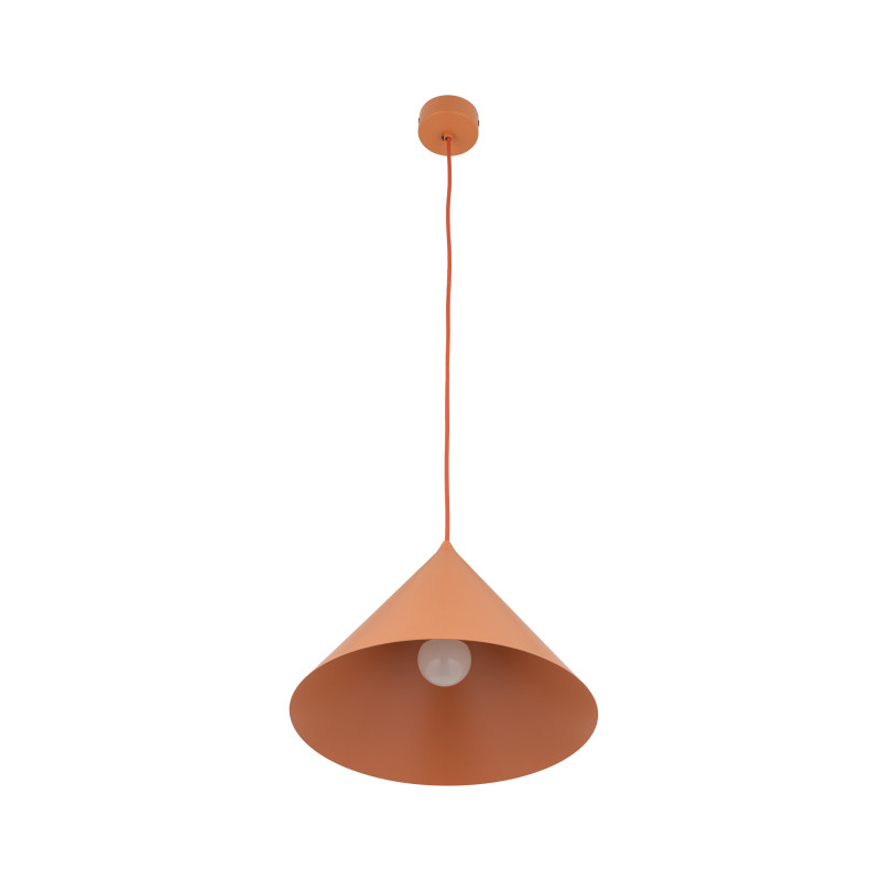 Lampadario Cono L Salmon arancione 1 luce E27 TK Lighting