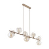 Lampadario Lava Sabia 9 luci G9 sabbia TK Lighting