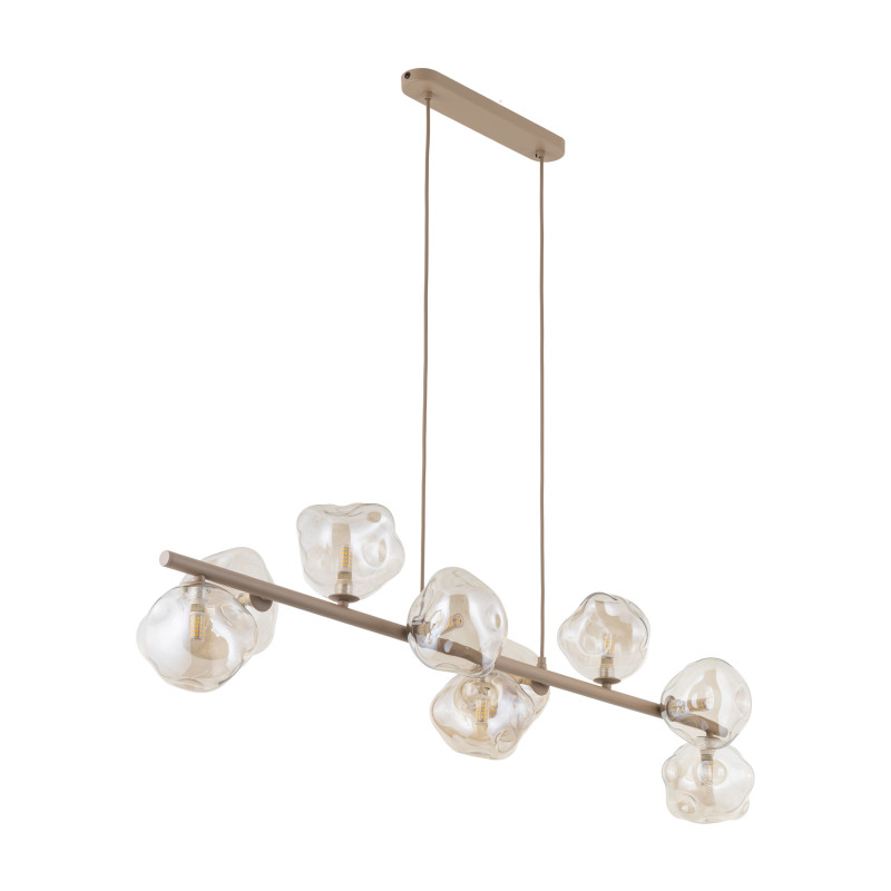 Lampadario Lava Sabia 9 luci G9 sabbia TK Lighting