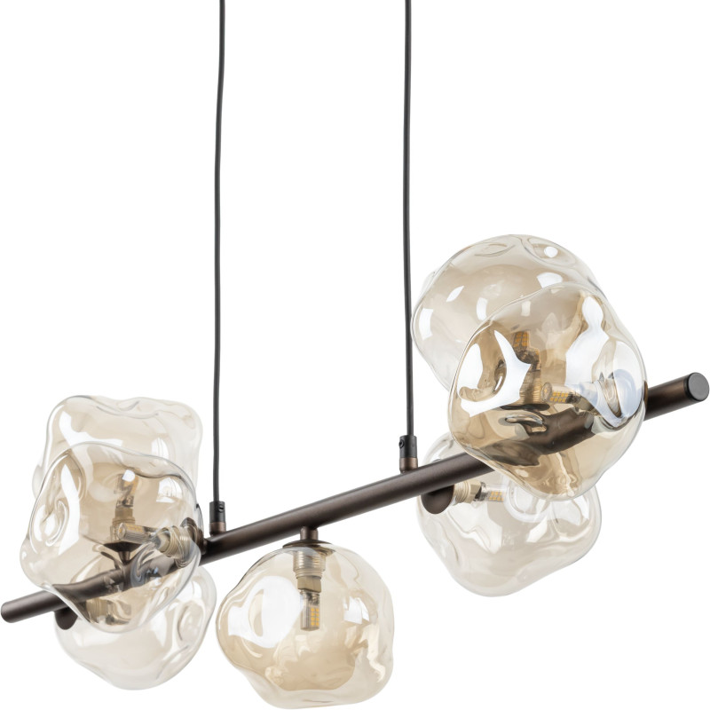 Lampadario Lava 7 luci marrone G9 TK Lighting