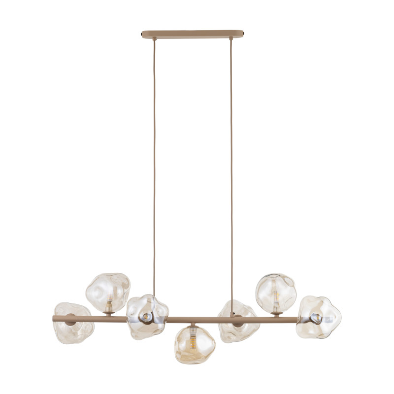 Lampadario Lava Sabia 7 luci sabbia G9 TK Lighting