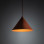 Lampadario Cono M Brick arancione 1 luce TK Lighting
