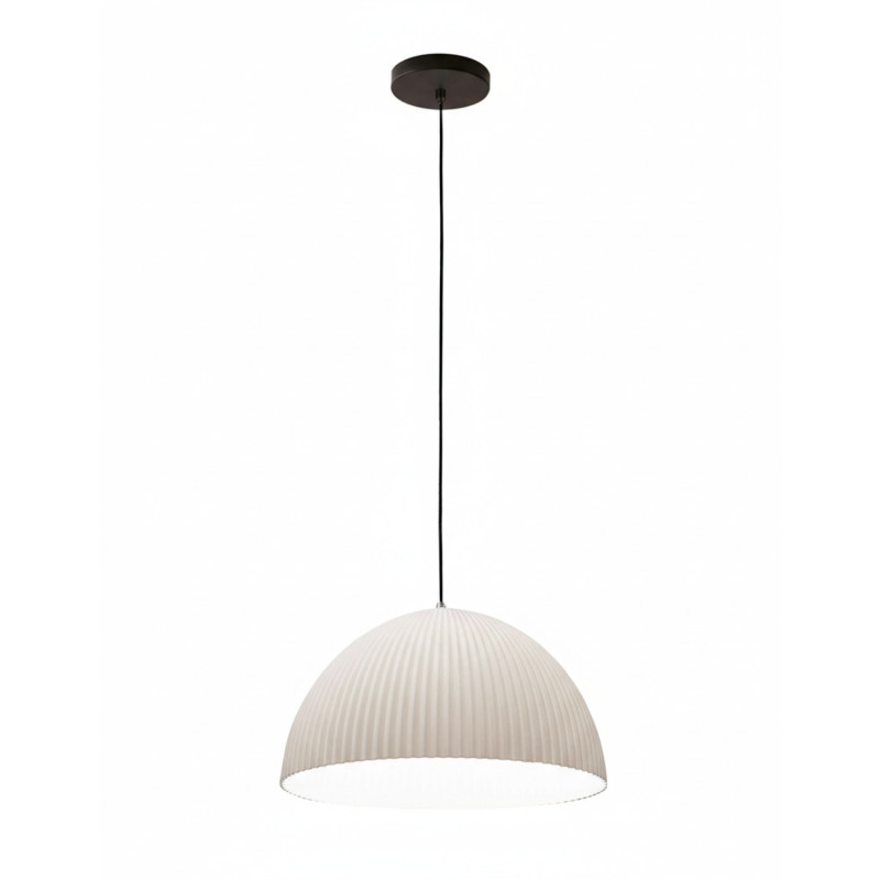 Lampadario Fabas Carola bianco 1 luce E27 moderno