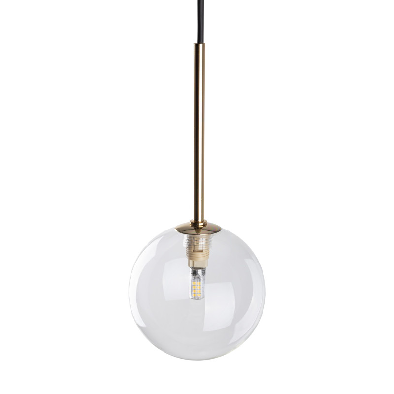 Lampadario sospensione Nilos 1 luce nero oro G9 TK Lighting