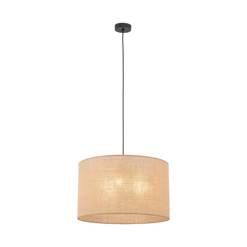 Lampadario Juta 3 luci nero E27 stile boho TK Lighting